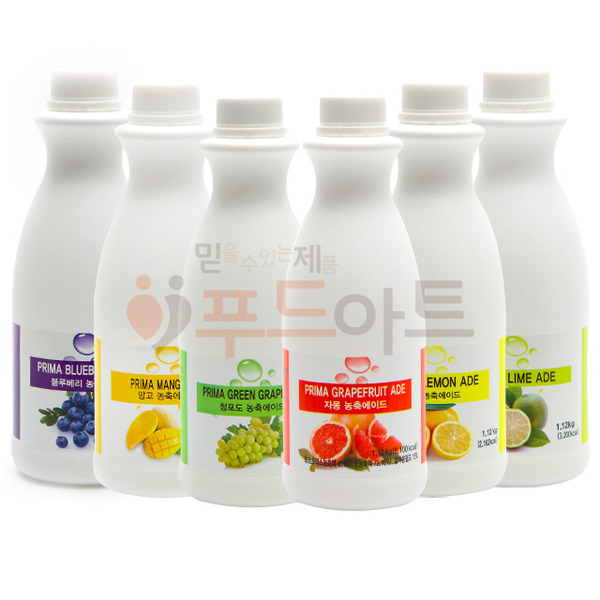 쥬피터 프리마 농축 에이드 모음/자몽/청포도/레몬/농축액/스무디
