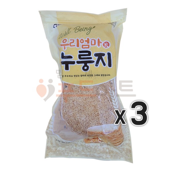 옥봉식품 [우리엄마 누룽지 국산쌀100%]/5.4kg/3봉입/박스할인