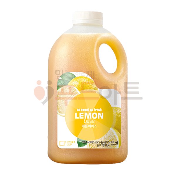 스위트컵 레몬 농축액 1.8kg/과일원액/자몽/청포도/청포도/자몽/에이드