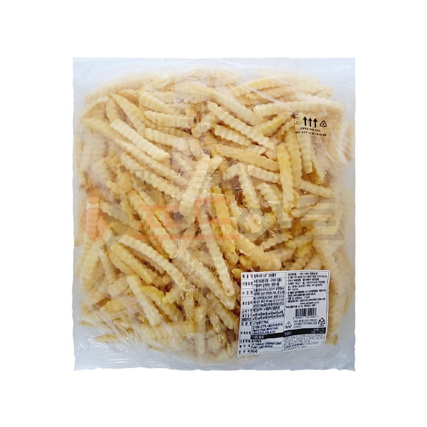 심플로트 줄무늬 막대감자 2.27kg/블루리본 크링클컷/감자튀김