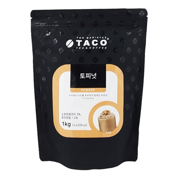 타코 토피넛 프라페 믹스 1kg/파우더/라떼/커피/